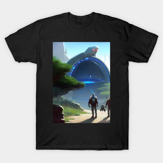 TELEPORT EMBARKATION ON PLANET TAG T-Shirt by sailorsam1805